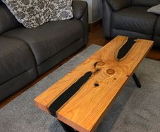 Bespoke Solid Wood & Epoxy Coffee Tables / Side Tables