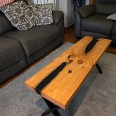 Bespoke Solid Wood & Epoxy Coffee Tables / Side Tables
