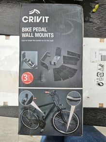 Crivit bike pedal wall mount, new