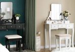 New Modern Dressing Table Set + Stool  - FREE P&P
