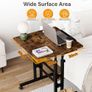 Height Adjustable Standing Desk with Tilting Table Top and Wheels 60 x 60cm Image 8