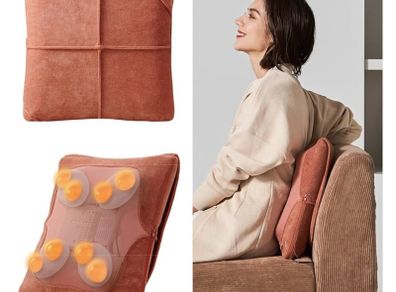 Heated massage cushion