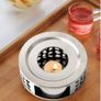 Silver Tea & Coffee Pot Warmer - great gift set + great for aromatherapy too Image 3