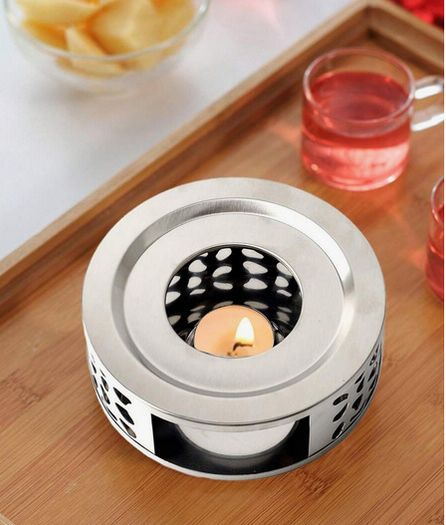 Silver Tea & Coffee Pot Warmer - great gift set + great for aromatherapy too