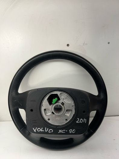 Volvo Xc90 2011 Black Leather 4 Spoke Steering Wheel With Buttons A2l11b5s