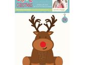 Craft Cutting Dies - Cute Christmas Die set - RED NOSE REINDEER
