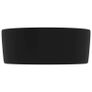 Luxury Wash Basin Round Matt Black 40x15 cm Ceramic Image 4