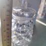 Vtg Galway Lead Crystal Rathmore Footed Condiment Jar & Lid Honey Pot Clear RARE Image 4