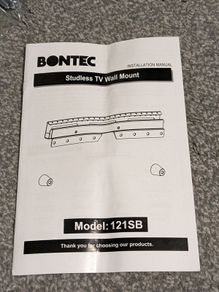 Bontec Studless TV wall bracket