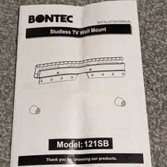 Bontec Studless TV wall bracket