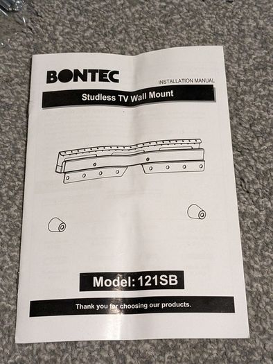 Bontec Studless TV wall bracket