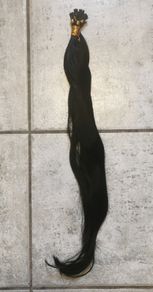 I-tip European hair extensions 1B