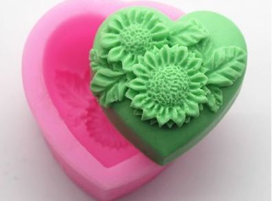 Soap Making Silicone Mold. Sunflower