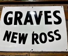 enamel sign