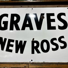enamel sign