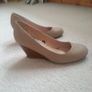 Cream Wide Fitting Wedge Heel Image 2