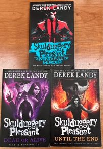 Skulduggery Pleasant, Books 14,15&16, Dead Or Alive , Until The End, A Mind Full Of Murder, by Derek Landy