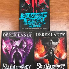 Skulduggery Pleasant, Books 14,15&16, Dead Or Alive , Until The End, A Mind Full Of Murder, by Derek Landy