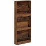 Shoe Cabinet Smoked Oak 59x17x150 cm Engineered Wood Image 6