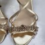 MARIAN Gold Leather diamante strappy heels Sz 38 ( Fit 5UK) - Rrp 135 (New) Image 2