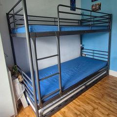 IKEA SVARTA Bunk Bed & Matching Pull-Out Trundle Bed