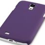 New Samsung I9500 Galaxy S4 Hybrid Rubberised Back Case Cover Black Image 4