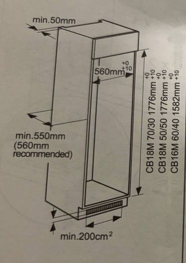 INDESIT Integrated Fridge Freezer