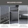 Rattan Sun Island 4-Piece Daybed with Canopy Seating Group 4 Cushions Metal Grey 230 x 145 x 80 cm Image 4