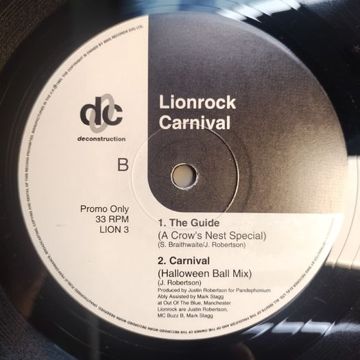 SOLD - Lionrock - CARNIVAL - Deconstruction DJ Promo Copy - Are you willing to testify?