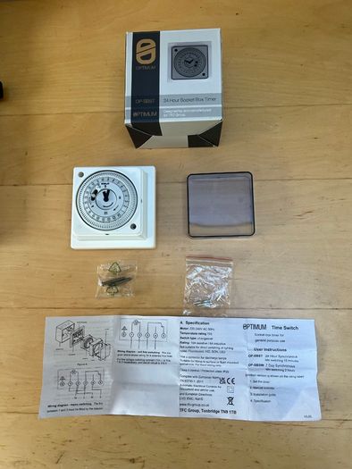 Optimum 24 Hour Socket Box Timer - OP-SBST