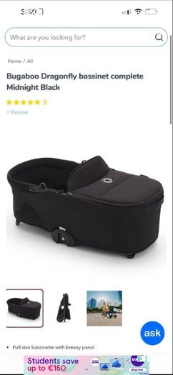 Bugaboo Dragonfly with newborn bassinet