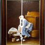 Quinton O'Hara - Original Oil Painting - Homage to Greuze The Laundress Image 5