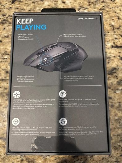 Logitech G502 X Plus LIGHTSPEED Wireless RGB Gaming Mouse Black