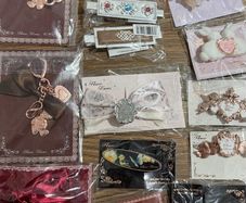 Cute Flower knows hair clips, key rings, etc bundle