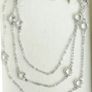 Vintage 19 Inch Sparkling Crystals Chain Design Necklace 925 Sterling Silver 11,21g Image 8
