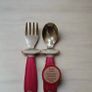 Munchkin Raise Toddler Fork and Spoon Set  12+ Months BPA Free Pink Image 6