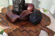 Vintage Carved Wood Fruit