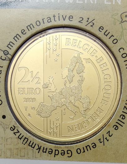 Belgium 2.5 Euro Base Metals Brilliant Uncirculated Coin 2020 - 100 years Olympic Games Antwerp