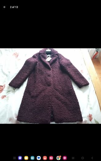 Ted Baker - Nabeli Coat - Deep Burgundy - UK 8 to 10 - BNWT RRP 430