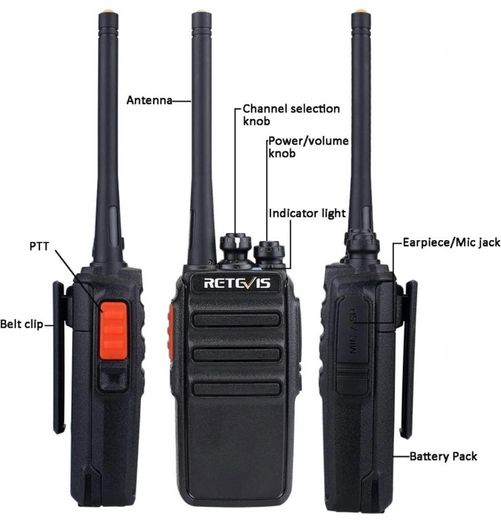 Walkie Talkies PMR446 License Free 16 Channels CTCSS/DCS Walkie Talkie Rechargeable Two Way Radio with USB Charging Base and Earpiece Walkie Talkies Adults (FREE POSTAGE)