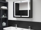 LED Bathroom Mirror Cabinet 80x12.2x68 cm