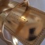 Public Desire Gold Block Heel Sandles. Image 5