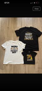Birthday T-shirt set
