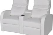 Cinema TV Chair Cinema Relaxing Chair Faux Leather 2 Seater