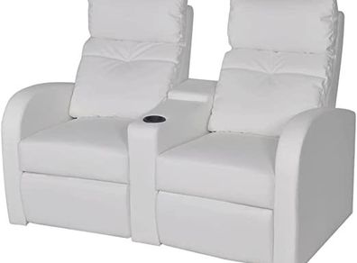 Cinema TV Chair Cinema Relaxing Chair Faux Leather 2 Seater
