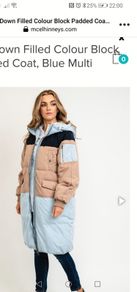 Ichi long puffer coat Small BNWT UK 12