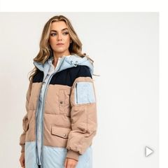 Ichi long puffer coat Small BNWT UK 12