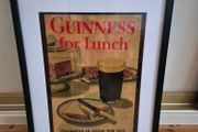 Framed Guinness advertisement