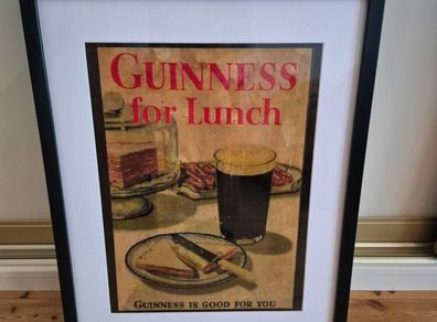 Framed Guinness advertisement