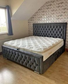 New Bed Frame Double Size Bed King Size Bed -Gaslift Bed-Ottoman Beds- 4ft Beds 4ft6 Bed 5ft Bed 6ft Bed Double Bed Small Double Bed King Bed Superking Bed Single Bed -Bed with Mattress Bed Frame